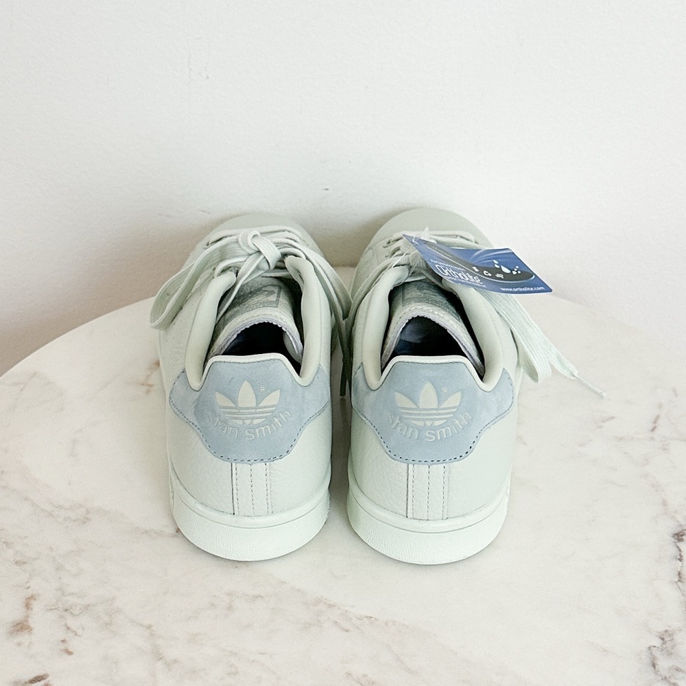 Adidas Stan Smith Pharrell Linen Pastel Green Leather 2017 Release Mens 9.5 NWT - Picture 5 of 8
